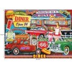 RoseArt - Kodak Premium - 50's Diner - 1000 Piece Jigsaw Puzzle for Adults