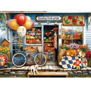 300 Piece Puzzles for Adults Dog Fruit Balloon Puzzle 300 Pieces Jigsaw Puzzles for Adult Kids Elderly Puzzle Game Adult Puzzles Family Challenging Game Home Decor Gift Toy 20.5x15IN