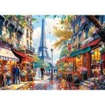 1000 Pieces Puzzle for Adults - Charming Paris Puzzle for Adults Children - Recycled Paper Jigsaw Puzzle 1000 Pieces - Fun and Challenging Family Game Great Gift Idea, Finished Size is 28 * 20 in