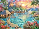 Buffalo Games - Chuck Pinson - Tropical Oasis - 1000 Piece Jigsaw Puzzle for Adults -Challenging Puzzle Perfect for Game Nights - Finished Size is 26.75 x 19.75