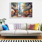 1000 Pieces Puzzle for Adults - Charming Paris Puzzle for Adults Children - Recycled Paper Jigsaw Puzzle 1000 Pieces - Fun and Challenging Family Game Great Gift Idea, Finished Size is 28 * 20 in