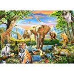1000 Pieces Puzzles for Adults, Animal World Jigsaw Puzzle Challenging Night Game, Interlock Perfectly No Dust, for House Decoration, Birthday Party Holiday Toy for Kids Boys and Girls