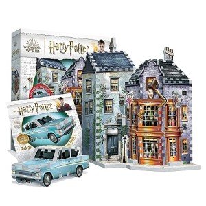 Special Limited-Edition Weasleys’ Wizard Wheezes with Mini Anglia Wrebbit3D Puzzle for Teens and Adults | 309 Real Jigsaw Puzzle Pieces | Great Gift for Back-to-School for Harry Potter Fans