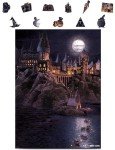 CRAFTHUB Harry Potter Puzzle – A3 Boats to Hogwarts – Wooden Jigsaw Puzzles for Adults – 205 Unique Shaped Pieces – Officially Licensed Merchandise – 10.8" x 14.9"