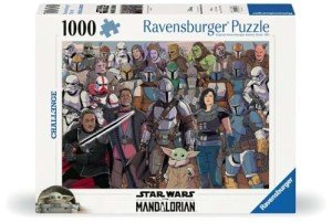Ravensburger Star Wars: The Mandalorian Challenge 1000 Piece Jigsaw Puzzle | Unique Piece Design | Softclick Technology | Ideal Gift for Puzzle Enthusiasts