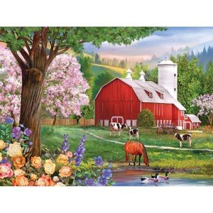 RoseArt - Puzzle Collector - Spring Morning - 300XL Piece Jigsaw Puzzle for Adults