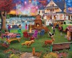 White Mountain - 4th of July - 1000 Piece Jigsaw Puzzle for Adults, Children, + Grandparents