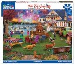 White Mountain - 4th of July - 1000 Piece Jigsaw Puzzle for Adults, Children, + Grandparents