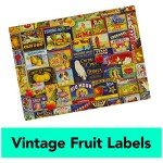 Spin Master Games, 1000-Piece Jigsaw Puzzles 2-Pack, Retro Comics & Fruit Labels, Puzzles for Kids Ages 8 & Up
