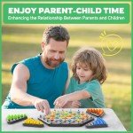 Chain Triangle Chess Game, Strategy Board Games for Kids 4-6-8-12, Chess Board Games for Adults, Family Games for Kids Adults, Triangle Rubber Band Game, 2 to 4 Players, Kids Christmas Birthday Gifts