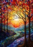 HUADADA Jigsaw Puzzles for Adults 1000 Pieces, Sunset Letter on Back Interlock Perfectly No Dust, Home Decors Family Challenge Toys for Men Women Elders Seniors (27.5"x19.6"), 1:1 Poster
