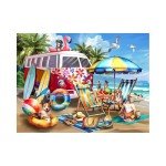 Buffalo Games - Tom Wood - Dog Days of Summer - 750 Piece Jigsaw Puzzle for Adults - Challenging Puzzle Perfect for Game Nights - Finished Size is 24.00 x 18.00