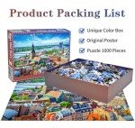 Jigsaw Puzzles for Adults 1000 Piece Puzzle for Adults 1000 Pieces Puzzle 1000 Pieces- Latvijas Republika Riga Old Town