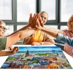 Jigsaw Puzzles for Adults 1000 Piece Puzzle for Adults 1000 Pieces Puzzle 1000 Pieces- Latvijas Republika Riga Old Town
