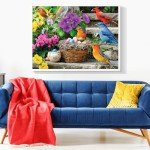 300 Piece Puzzle for Adults, Colorful Birds Jigsaw Puzzle, Colorful Hummingbird Puzzles, Bird Lover Challenging Puzzles for Friends Family Activity Game Nights Gifts, 20.5x15 in