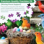 300 Piece Puzzle for Adults, Colorful Birds Jigsaw Puzzle, Colorful Hummingbird Puzzles, Bird Lover Challenging Puzzles for Friends Family Activity Game Nights Gifts, 20.5x15 in