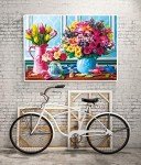 Jigsaw Puzzles 1000 Pieces for Adults Spring Flowers, Colorful Flowers Jigsaw Puzzles, Plants Tulip Rose Daisy Challenging Funny Puzzles for Friends Family Activity Game Nights