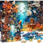 TangMosaic Fantasy Forest Jigsaw Puzzle, 1000 Piece Puzzle for Adults, Impossible Hard Difficult Challenging Puzzles for Adults 1000 Pieces, Home Decoration Puzzle, Interlock Perfectly No Dust