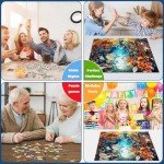 TangMosaic Fantasy Forest Jigsaw Puzzle, 1000 Piece Puzzle for Adults, Impossible Hard Difficult Challenging Puzzles for Adults 1000 Pieces, Home Decoration Puzzle, Interlock Perfectly No Dust