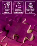 Puzzles for Adults 1000 Pieces for Mom, Scenic Landscape Lake Sunset with Dock & Lilies, Gift-Ready Box, Letters on Back, 8 Jigsaw Puzzle Saver Sheets & Full-Size Poster by GERJATO