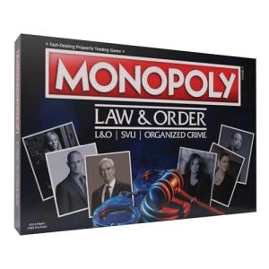 MONOPOLY: Law & Order | Buy, Sell, Trade Spaces Featuring Olivia Benson, Jack McCoy, Elliot Stabler, and more | Collectible Classic Monopoly Game | Officially-Licensed Law and Order Game & Merchandise