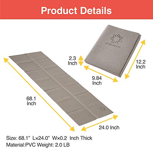 Folding Yoga Mat for Travel & Picnics