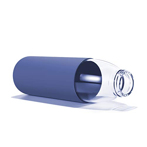 Bamboo Lid Glass Water Bottle BPA-Free