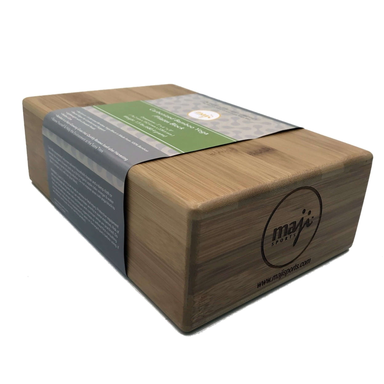 Maji Sports Carbonized Bamboo Yoga Block