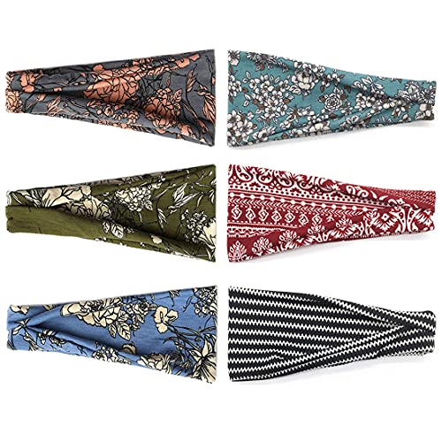 Boho Stirnbänder für Damen - 6er Set