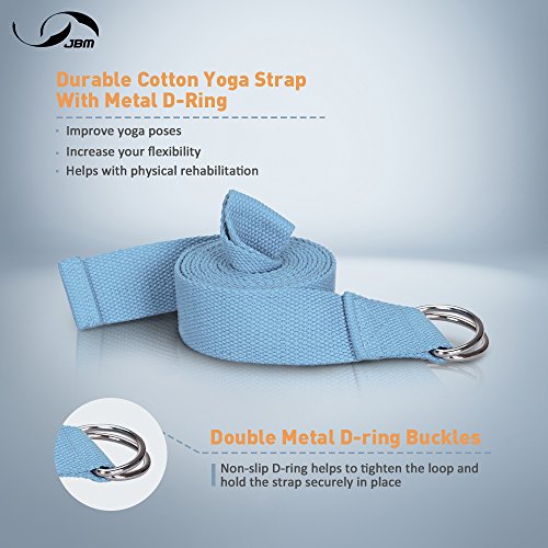 JBM Cork Yoga Block with Strap