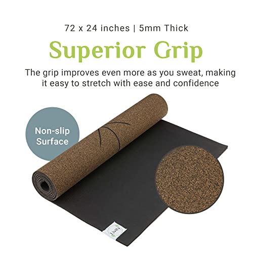 Mandala Cork Yoga Mat - Non-Slip & Durable