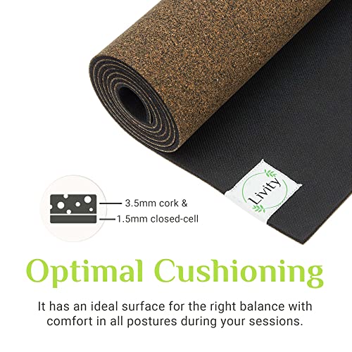 Mandala Cork Yoga Mat - Non-Slip & Durable