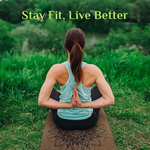 Mandala Cork Yoga Mat - Non-Slip & Durable