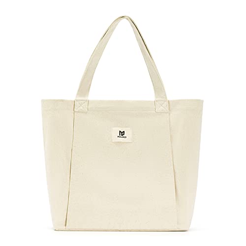 Canvas Yoga Tote with Mat Carrier Pocket