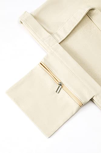 Canvas Yoga Tote with Mat Carrier Pocket