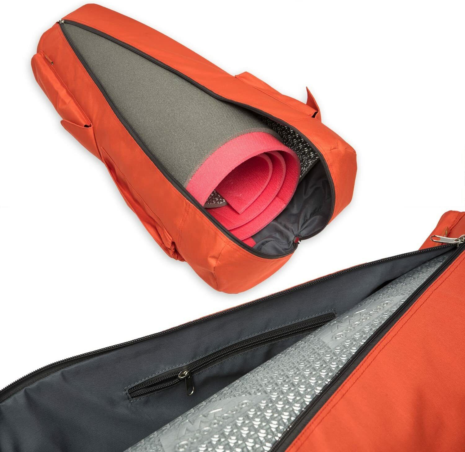 Full-Zip Yoga Mat Bag with Bottle Holder