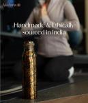Premium Copper Water Bottle for Yoga & Sports