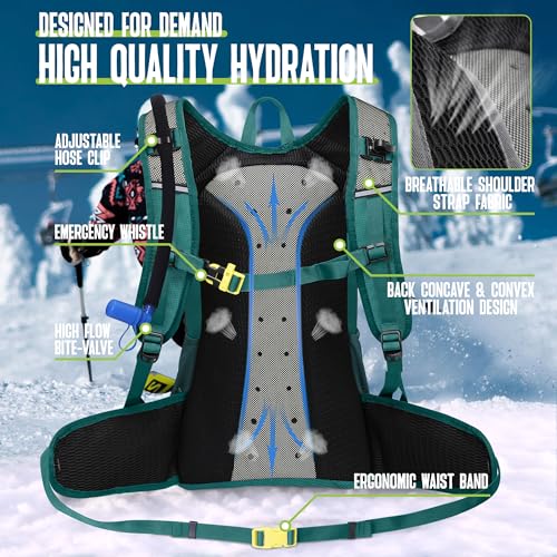 Hydration Backpack with 3L Water Bladder - 18L
