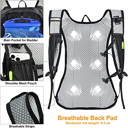 Hydration Backpack with 2L Water Bladder for Outdoor Activities