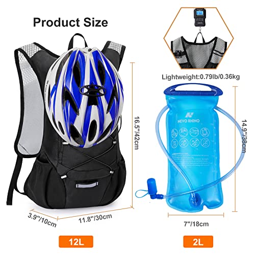 Hydration Backpack with 2L Water Bladder for Outdoor Activities