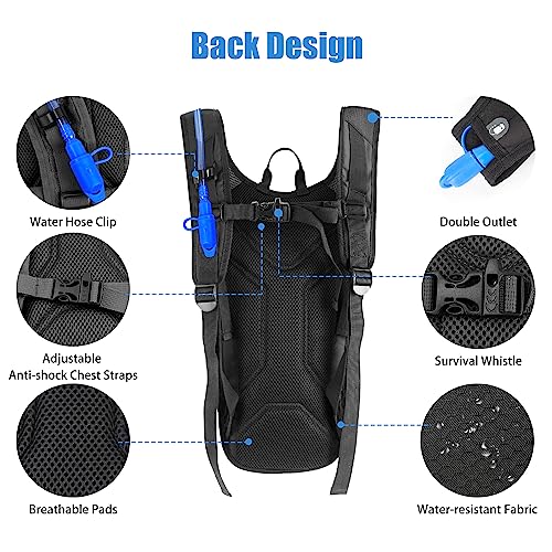 Zavothy Hydration Backpack with 2L Water Bladder