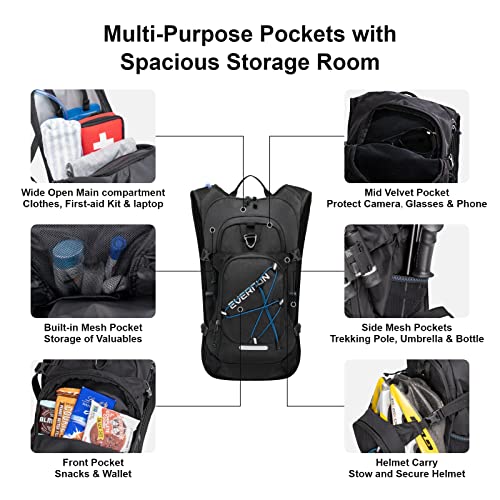 EVERFUN Insulated Hydration Backpack with 2-Liter Water Bladder
