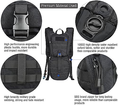 MARCHWAY Tactical Molle Hydration Pack Backpack