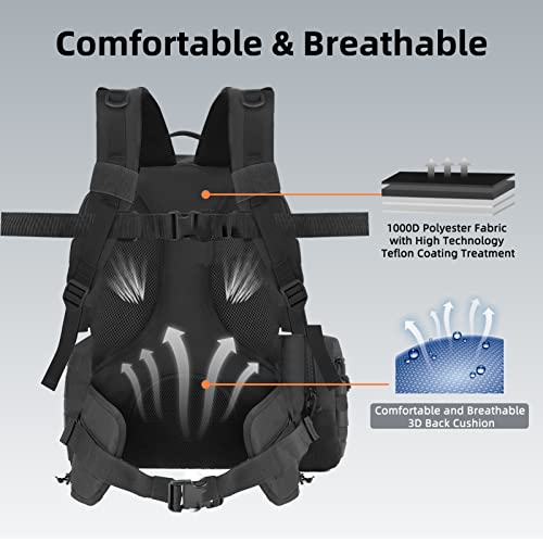 HUNTIT Tactical Range Backpack with 5 Pistol Cases