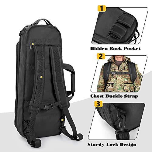 Tactical Rifle Bag Backpack with Magazine Holders