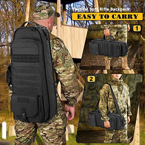 Tactical Rifle Bag Backpack with Magazine Holders