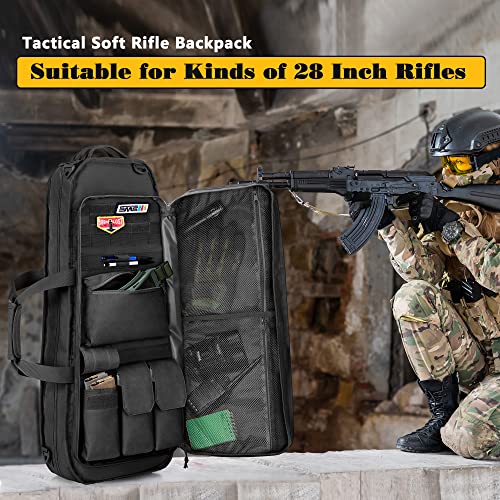 Tactical Rifle Bag Backpack with Magazine Holders
