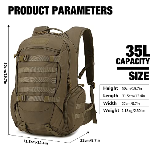 Mardingtop 35L Molle Tactical Backpack - Camping & Military