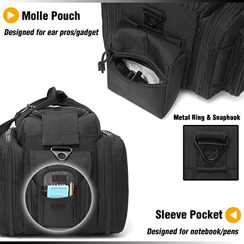 DBTAC Tactical Pistol Range Bag (Black)