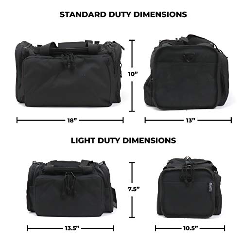 Tactical Range Bag with Multiple Compartments & Pistol Pouches